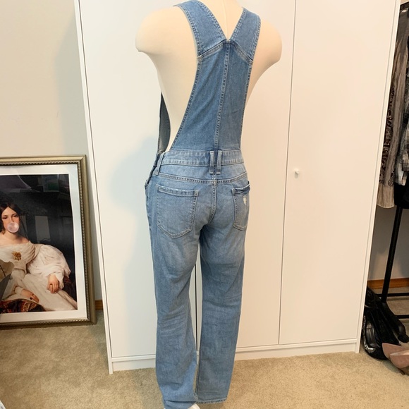 Arizona Jeans Distressed Overalls - Picture 4 of 5